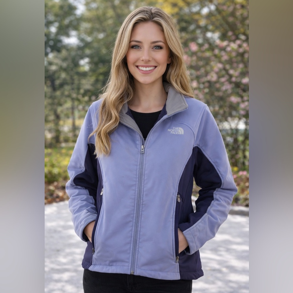 The North Face Apex Jacket Women’s small lavendar purple Softshell Full Zip Coat